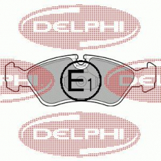 LP1605 DELPHI Комплект тормозных колодок, дисковый тормоз