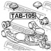 TAB-105 FEBEST Подвеска, рычаг независимой подвески колеса