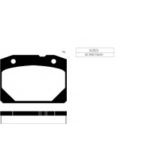 1080 F Goodwill Комплект тормозных колодок, дисковый тормоз
