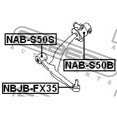 NAB-S50B FEBEST Подвеска, рычаг независимой подвески колеса