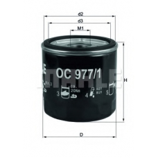OC 977/1 MAHLE Масляный фильтр