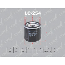 LC254 LYNX Фильтр масляный
