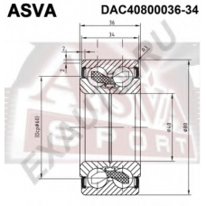 DAC40800036-34 ASVA Подшипник ступицы колеса