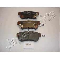 PP-H04AF JAPANPARTS Комплект тормозных колодок, дисковый тормоз