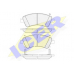 181871 ICER Комплект тормозных колодок, дисковый тормоз