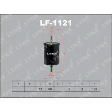 LF-1121 LYNX Фильтр топливный