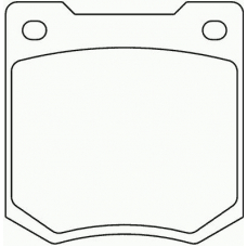 MGB535 MINTEX Комплект тормозных колодок, дисковый тормоз