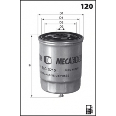 ELG5248 MECAFILTER Топливный фильтр