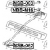 NSB-062 FEBEST Втулка, шток вилки переключения передач