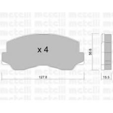 22-0112-0 METELLI Комплект тормозных колодок, дисковый тормоз