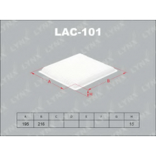 LAC-101 LYNX Lac-101 фильтр салонный toyota yaris 99>/rav 4 00>, subaru legacy 07>