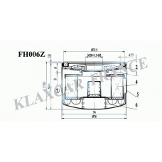 FH006z KLAXCAR FRANCE Масляный фильтр