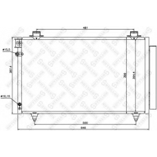 10-45571-SX STELLOX Конденсатор, кондиционер