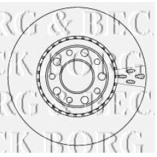 BBD4513 BORG & BECK Тормозной диск