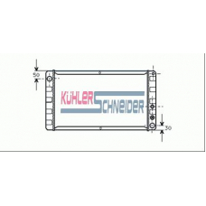 3302301 KUHLER SCHNEIDER Радиатор, охлаждение двигател