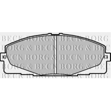 BBP2197 BORG & BECK Комплект тормозных колодок, дисковый тормоз