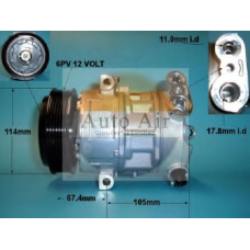 14-7489 AUTO AIR GLOUCESTER Компрессор, кондиционер