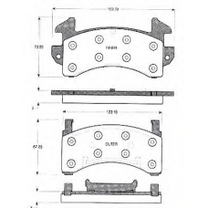 BLF935 QUINTON HAZELL Комплект тормозных колодок, дисковый тормоз