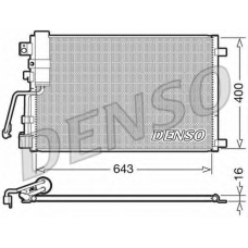 DCN46008 DENSO Конденсатор, кондиционер