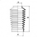 983654 EKG Пыльник, рулевое управление