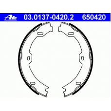 03.0137-0420.2 ATE Комплект тормозных колодок, стояночная тормозная с