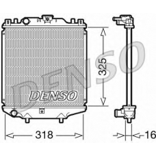 DRM47029 DENSO Радиатор, охлаждение двигателя