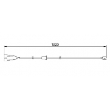 1 987 474 980 BOSCH Сигнализатор, износ тормозных колодок