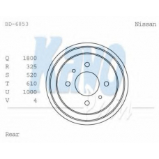 BD-6853 KAVO PARTS Тормозной барабан