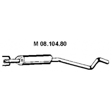 08.104.80 EBERSPACHER Средний глушитель выхлопных газов