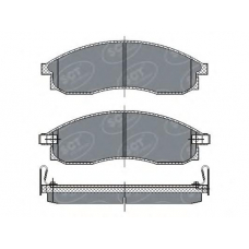 SP 263 SCT Комплект тормозных колодок, дисковый тормоз