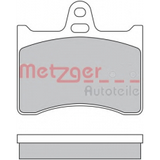 1170567 METZGER Комплект тормозных колодок, дисковый тормоз