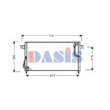 142200N AKS DASIS Конденсатор, кондиционер