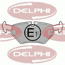 LP555 DELPHI Комплект тормозных колодок, дисковый тормоз
