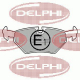 LP555<br />DELPHI<br />Комплект тормозных колодок, дисковый тормоз