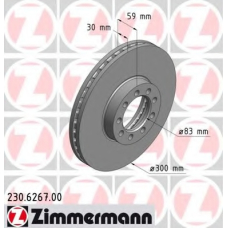 230.6267.00 ZIMMERMANN Тормозной диск