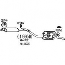 01.95040 MTS Глушитель выхлопных газов конечный