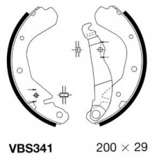 VBS341 MOTAQUIP Комплект тормозных колодок