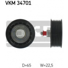 VKM 34701 SKF Паразитный / ведущий ролик, поликлиновой ремень