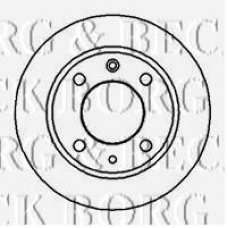 BBD4482 BORG & BECK Тормозной диск