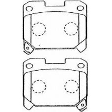 A2N027 AISIN Комплект тормозных колодок, дисковый тормоз