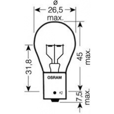 7511LTS OSRAM Лампа накаливания, фонарь указателя поворота; ламп