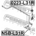 0223-L31R FEBEST Тяга / стойка, стабилизатор