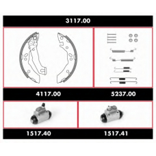 3117.00 REMSA Комплект тормозов, барабанный тормозной механизм