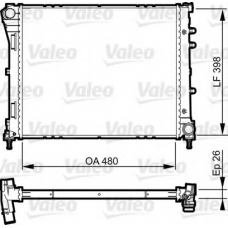 735273 VALEO Радиатор, охлаждение двигателя