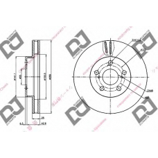 BD1285 DJ PARTS Тормозной диск