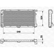 350213698000 MAGNETI MARELLI Радиатор, охлаждение двигателя