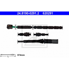 24.8190-0291.2 ATE Сигнализатор, износ тормозных колодок