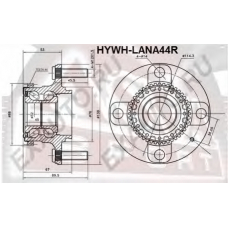 HYWH-LANA44R ASVA Ступица колеса
