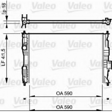 735118 VALEO Радиатор, охлаждение двигателя