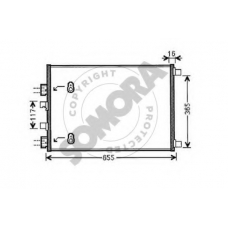 243260A SOMORA Конденсатор, кондиционер